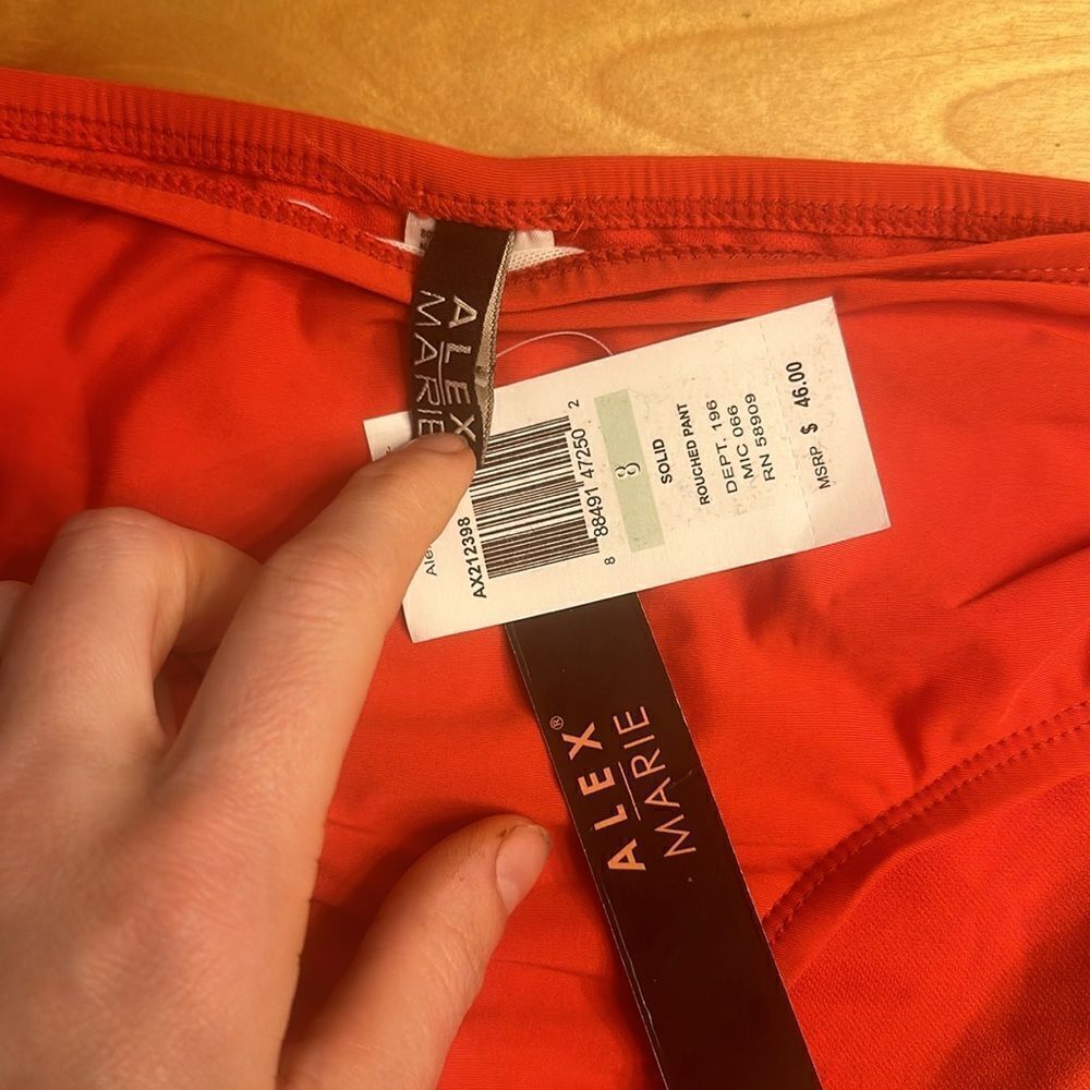 NWT Alex Marie red bikini bottoms - Picture 3 of 5